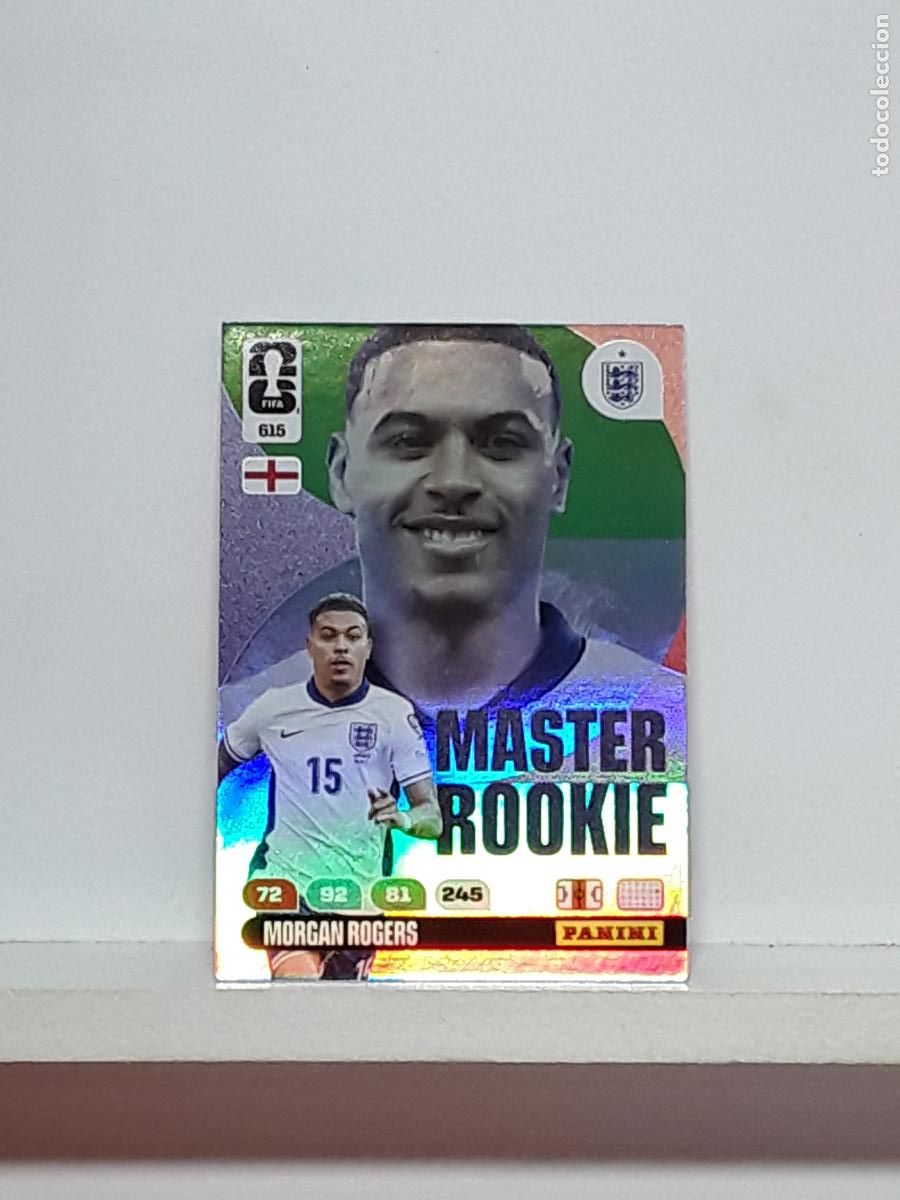 Cromos de f&uacute;tbol: ADRENALYN MUNDIAL 2026 WORLD CUP 26 ALBUM PANINI N 615 INGLATERRA ENGLAND MASTER ROOKIE MORGAN ROGER