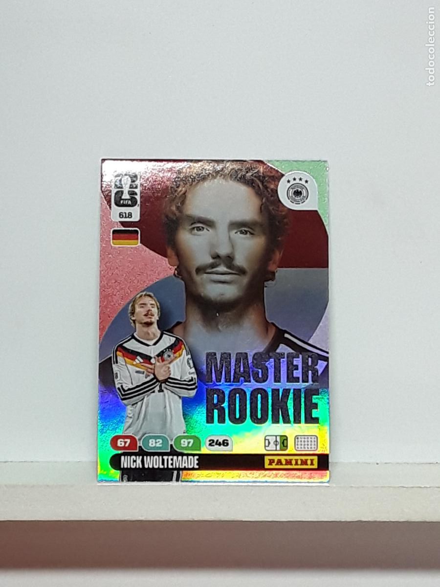 Cromos de f&uacute;tbol: ADRENALYN MUNDIAL 2026 WORLD CUP 26 ALBUM PANINI N 618 ALEMANIA GERMANY MASTER ROOKIE NICK WOLTEMADE