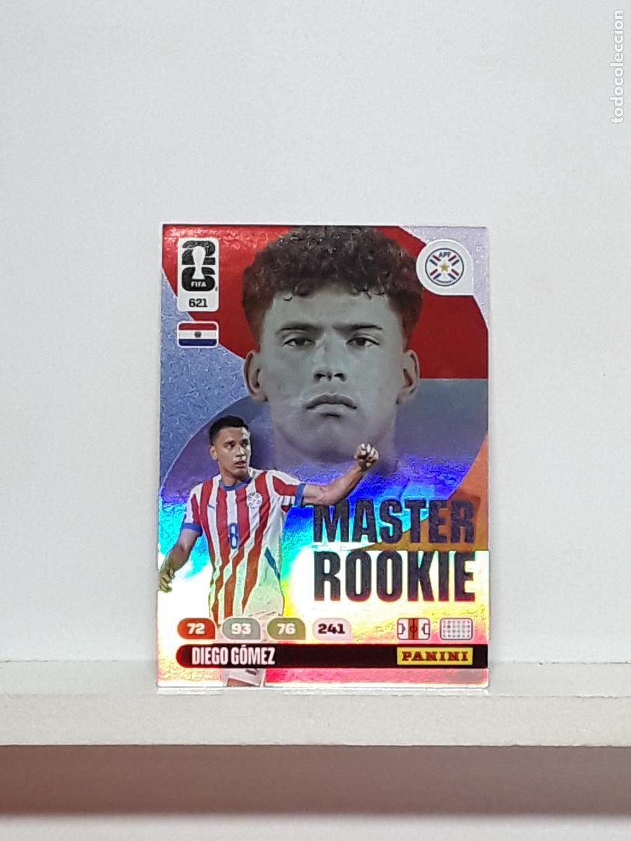 Cromos de f&uacute;tbol: ADRENALYN MUNDIAL 2026 WORLD CUP 26 ALBUM PANINI N 621 PARAGUAY MASTER ROOKIE DIEGO GOMEZ