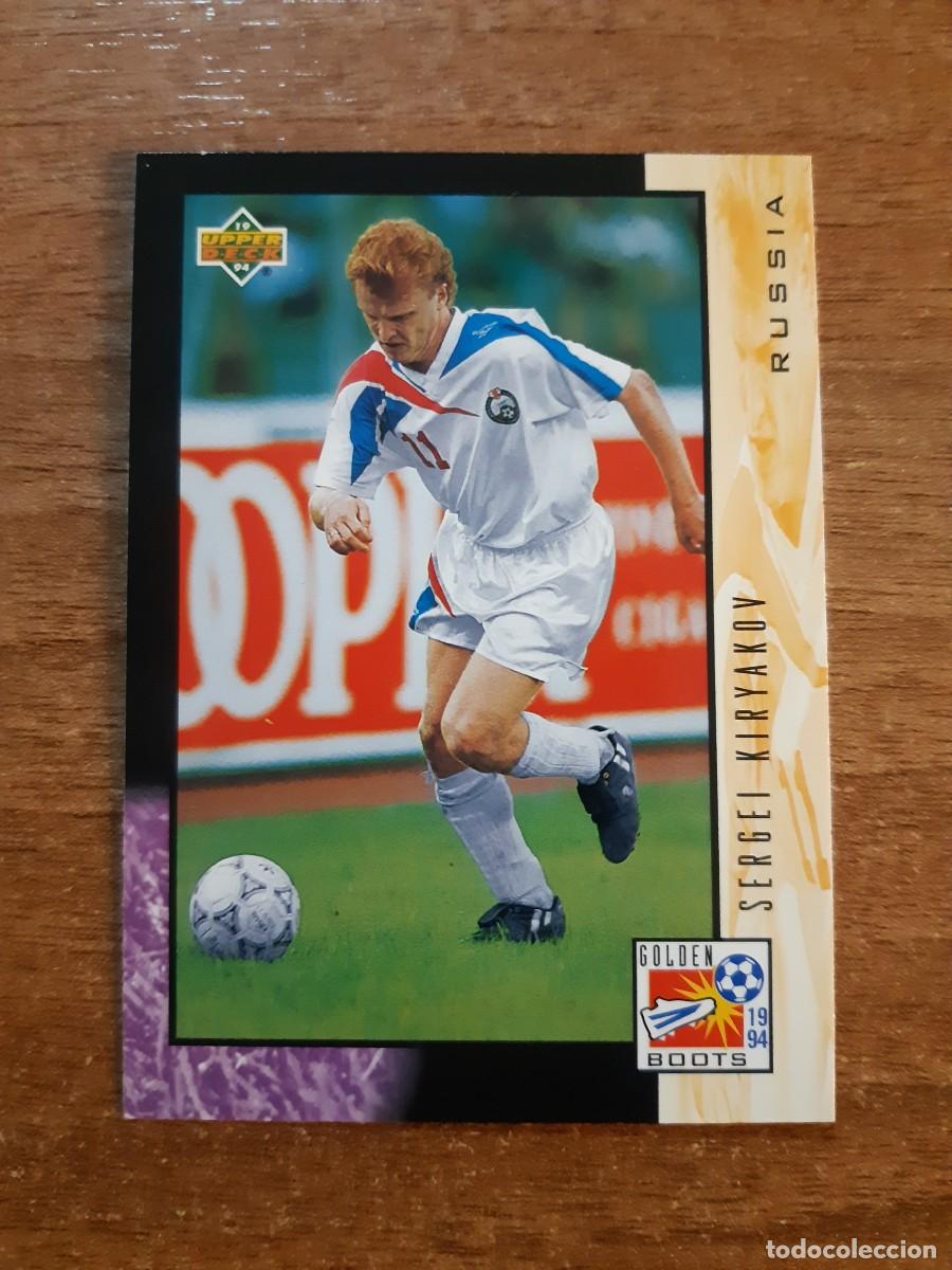 Cromos de f&uacute;tbol: N&deg;327 SERGEIJ KIRYAKOV RUSSIA RUSIA GOLDEN BOOTS WORLD CUP USA 94 UPPER DECK 1994