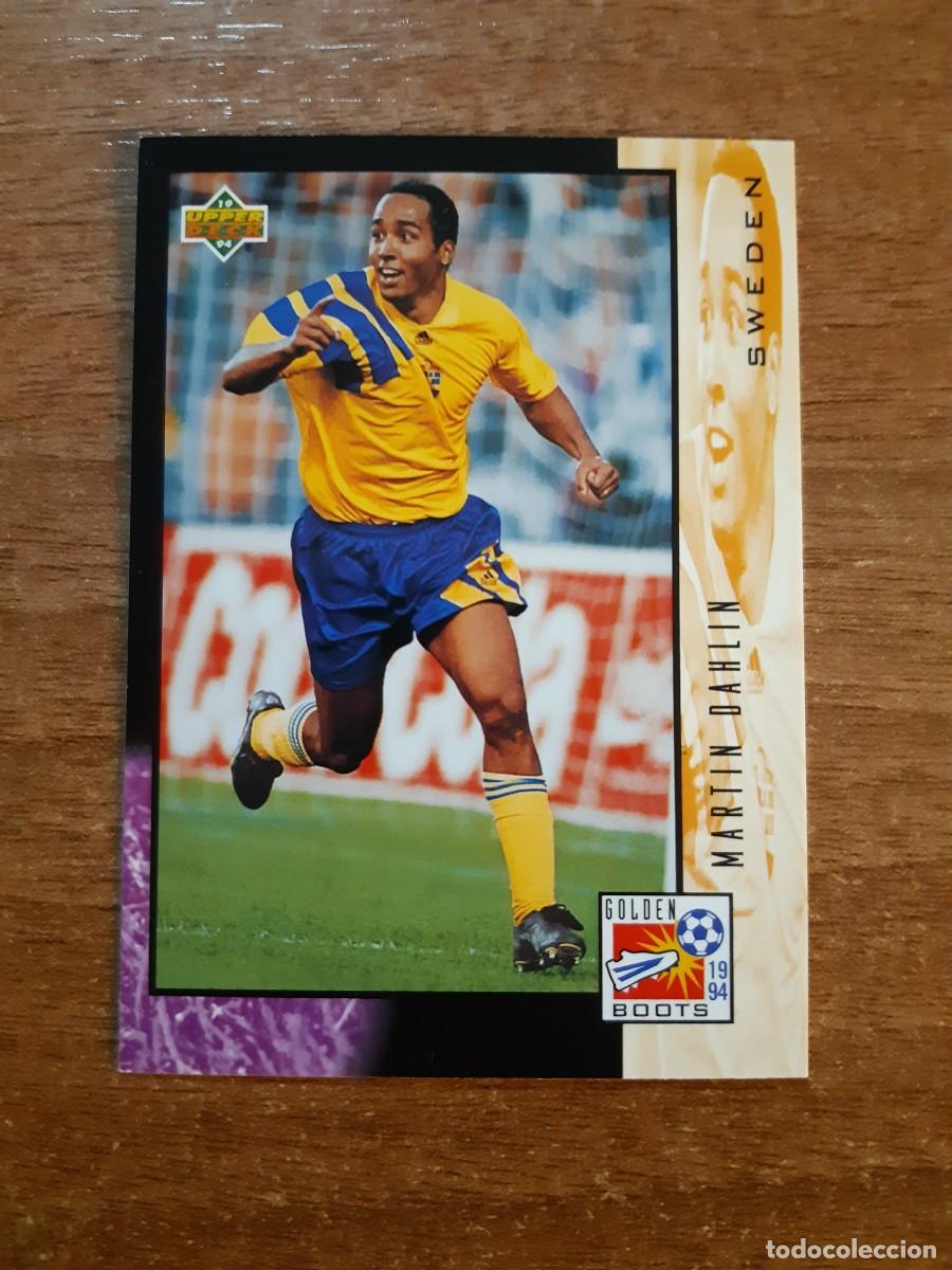 Cromos de f&uacute;tbol: N&deg;325 MARTIN DAHLIN SWEDEN SUECIA GOLDEN BOOTS WORLD CUP USA 94 UPPER DECK 1994
