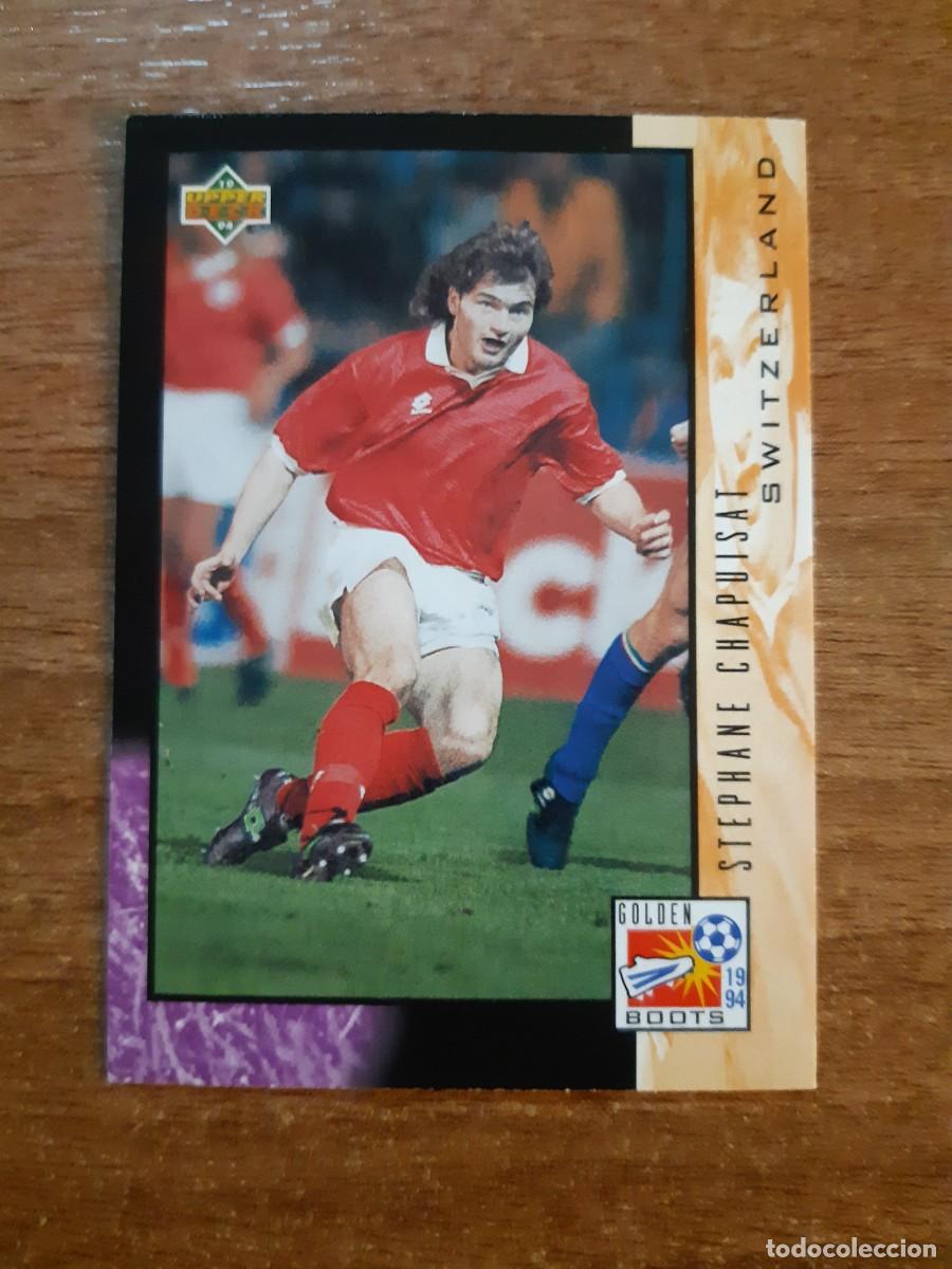 Cromos de f&uacute;tbol: N&deg;324 STEPHANE CHAPUISAT SWITZERLAND SUIZA GOLDEN BOOTS WORLD CUP USA 94 UPPER DECK 1994