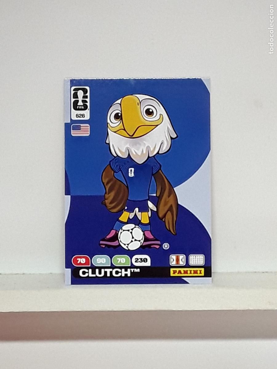 Cromos de f&uacute;tbol: ADRENALYN MUNDIAL 2026 WORLD CUP 26 ALBUM PANINI N 626 ESTADOS UNIDOS USA MASCOTA CLUTCH