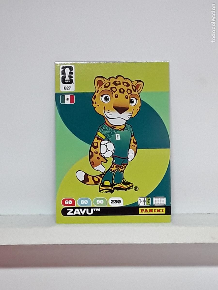 Cromos de f&uacute;tbol: ADRENALYN MUNDIAL 2026 WORLD CUP 26 ALBUM PANINI N 627 MEXICO MASCOTA ZAYU