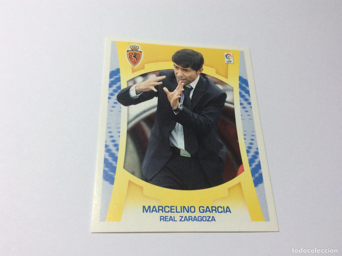 Cromos de f&uacute;tbol: Entrenador Marcelino Garc&iacute;a Toral Real Zaragoza Liga Este 2009 2010 09 10 Panini
