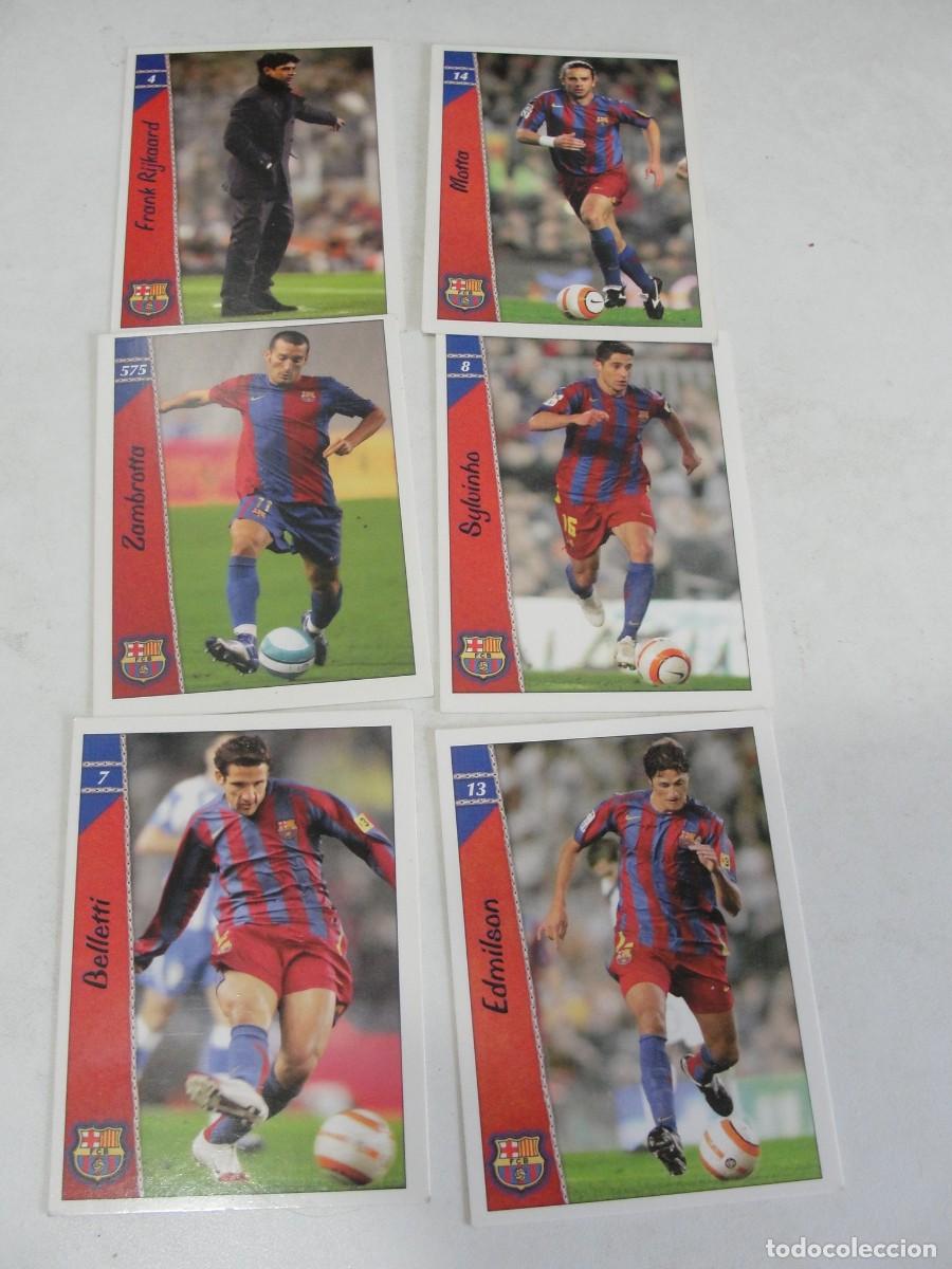 Cromos de f&uacute;tbol: SUPER LOTE 6 TRADING CARDS BAR&Ccedil;A BARCELONA - MUNDICROMO FICHAS LIGA 2007 - NUEVOS A ESTRENAR