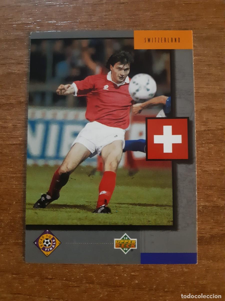 Cromos de f&uacute;tbol: N&deg;315 STEPHANE CHAPUISAT SWITZERLAND SUIZA ROAD TO FINALS WORLD CUP USA 94 UPPER DECK 1994