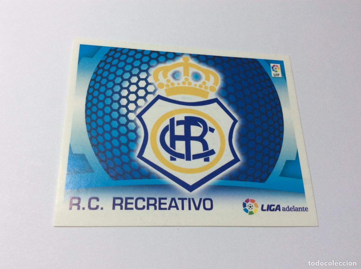 Cromos de f&uacute;tbol: Escudo Recreativo Huelva Liga Este 2009 2010 09 10 Panini