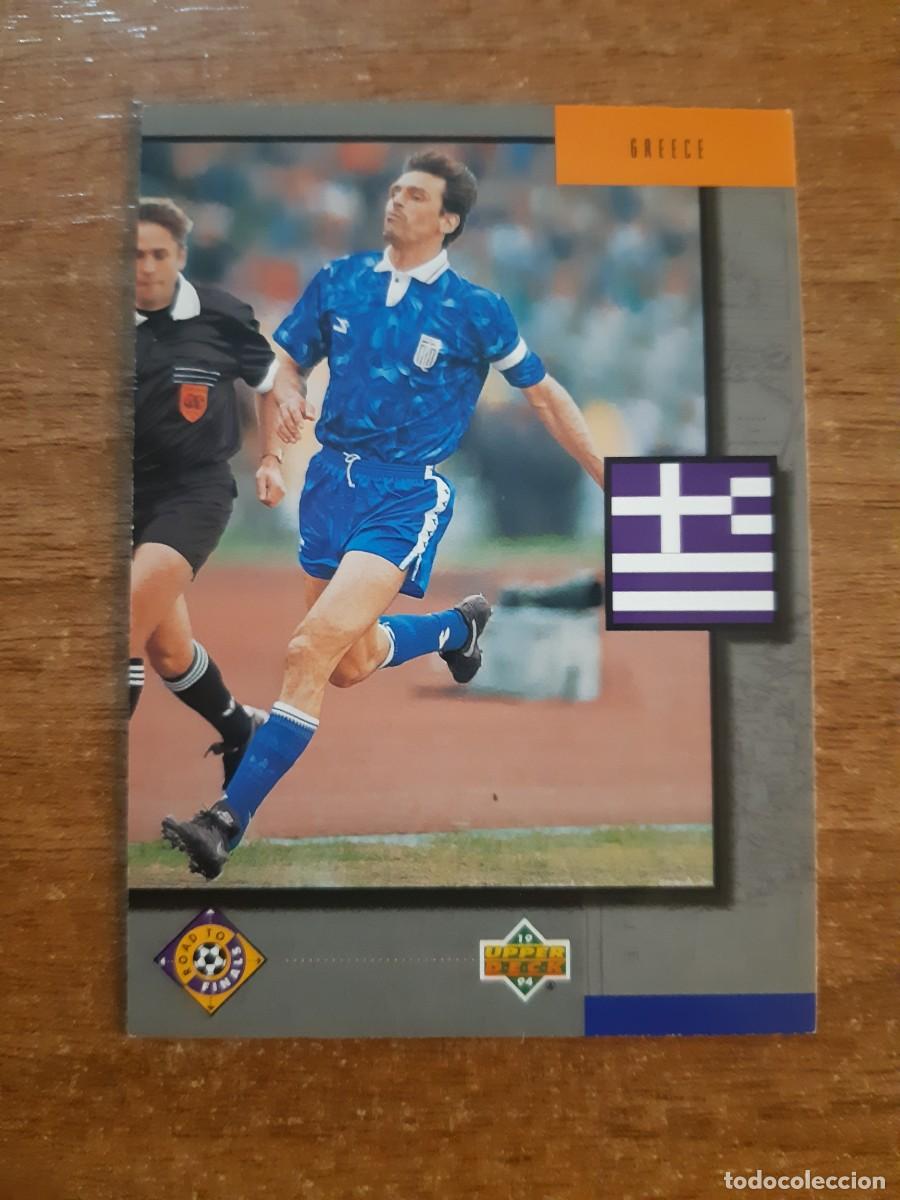 Cromos de f&uacute;tbol: N&deg;314 ANASTASIOS MITROPOULOS GREECE GRECIA ROAD TO FINALS WORLD CUP USA 94 UPPER DECK 1994