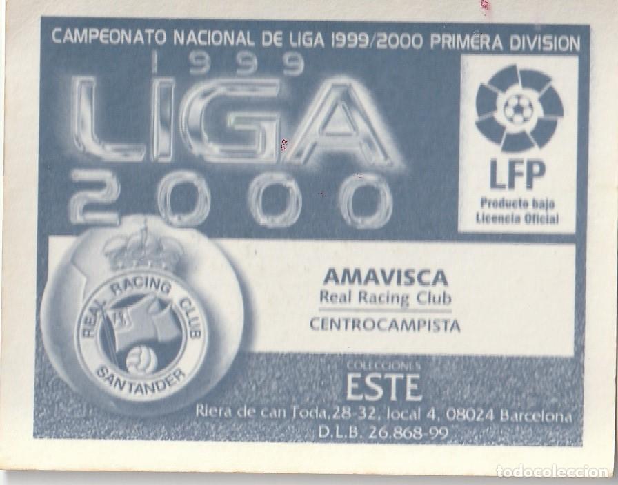 Cromos de f&uacute;tbol: ESTE 99-00. AMAVISCA. NUNCA PEGADO. - Foto 2