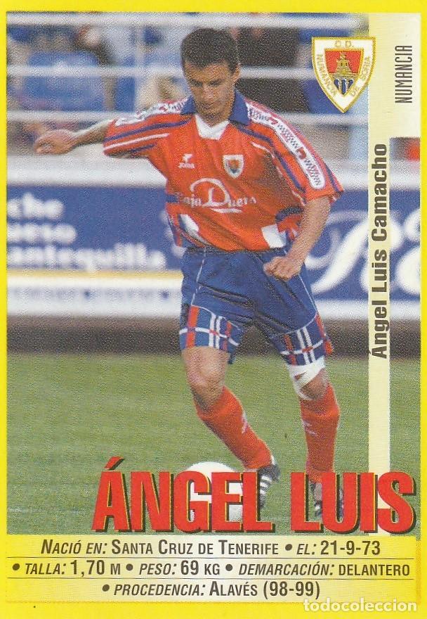 Cromos de f&uacute;tbol: PANINI 99-00. BAJA &Aacute;NGEL LUIS. NUNCA PEGADO.