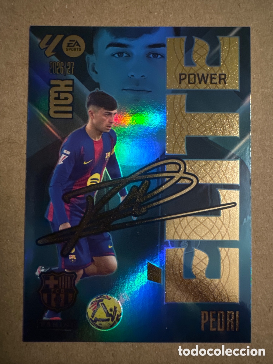 Cromos de f&uacute;tbol: # P 15 15P Pedri FC Barcelona ELITE POWER Megacracks 26 27 2026 2027