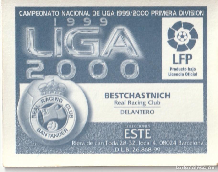 Cromos de f&uacute;tbol: ESTE 99-00 BESTCHASNICH. NUNCA PEGADO. - Foto 2