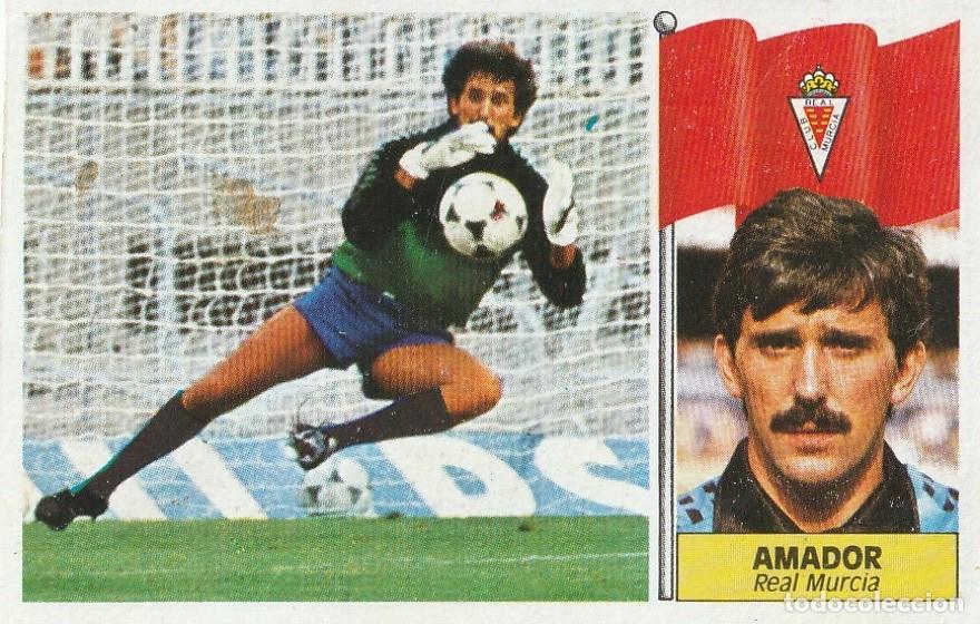 Cromos de f&uacute;tbol: ESTE 86-87. COLOCA AMADOR. RECUPERADO DE &Aacute;LBUM.