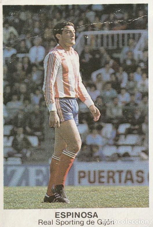 Cromos de f&uacute;tbol: CANO 83-84. COLOCA ESPINOSA. RECUPERADO DE &Aacute;LBUM.