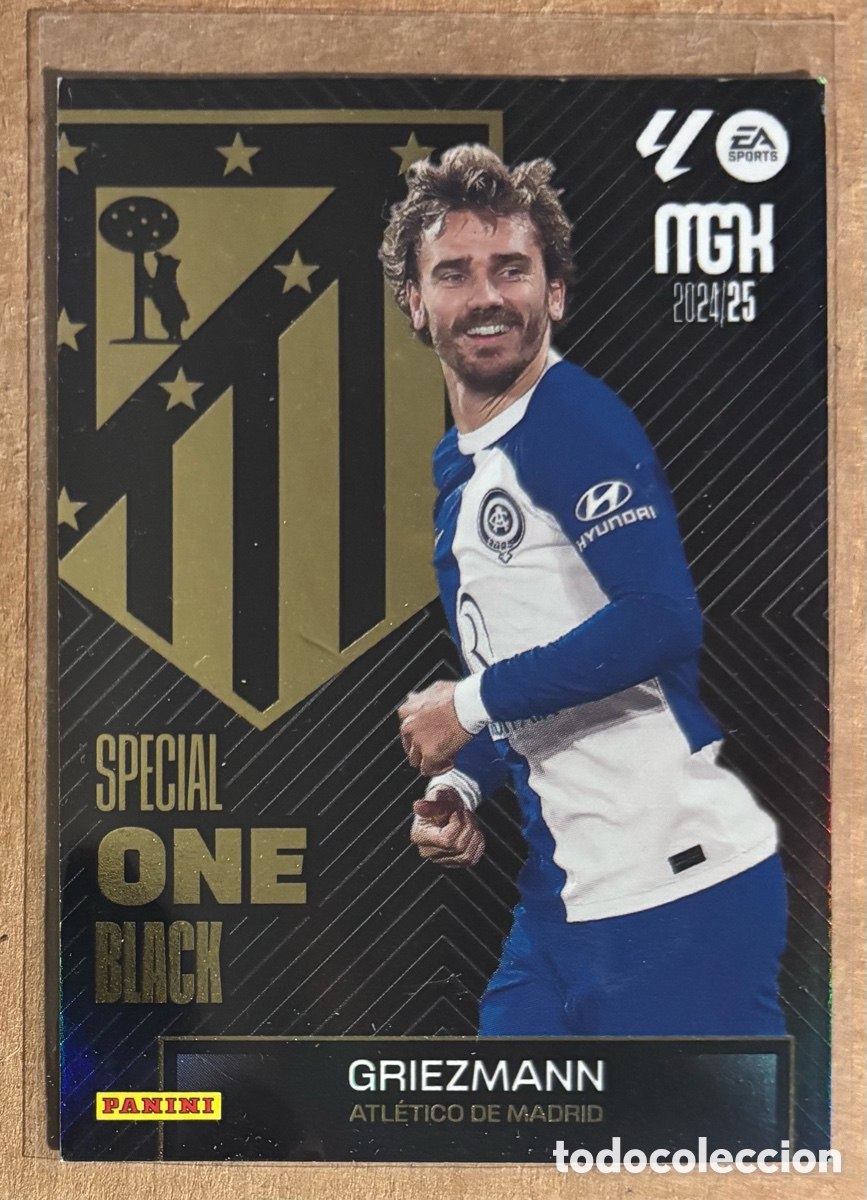 Cromos de f&uacute;tbol: GRIEZMANN (ATL&Eacute;TICO MADRID). CARTA SPECIAL ONE BLACK PANINI MEGACRACKS MGK 2025/26.