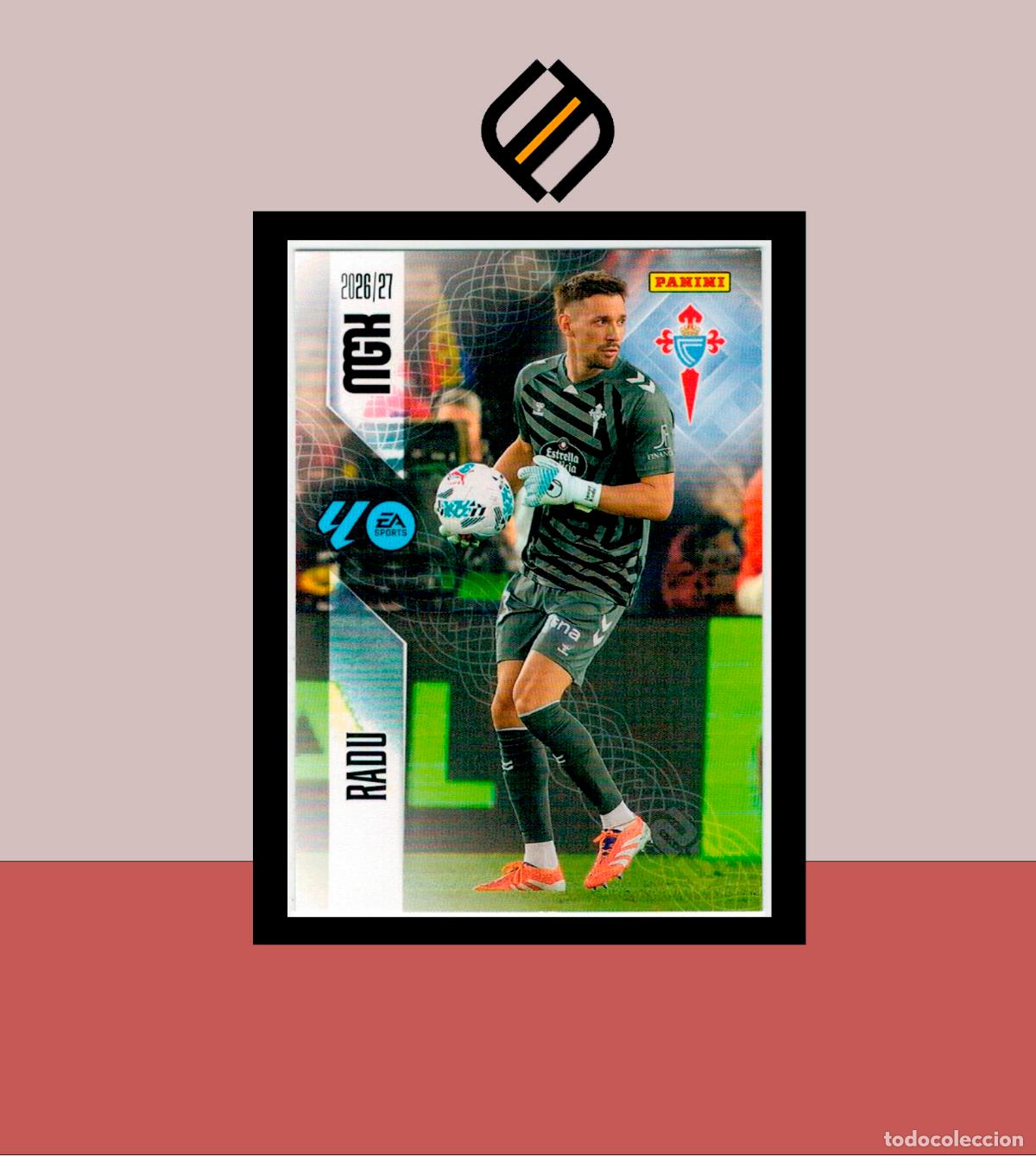 Cromos de f&uacute;tbol: MEGACRACKS 2026 2027 26 27 PANINI N&ordm; 110 RADU CELTA DE VIGO COLECCI&Oacute;N ALB&Uacute;M MGK