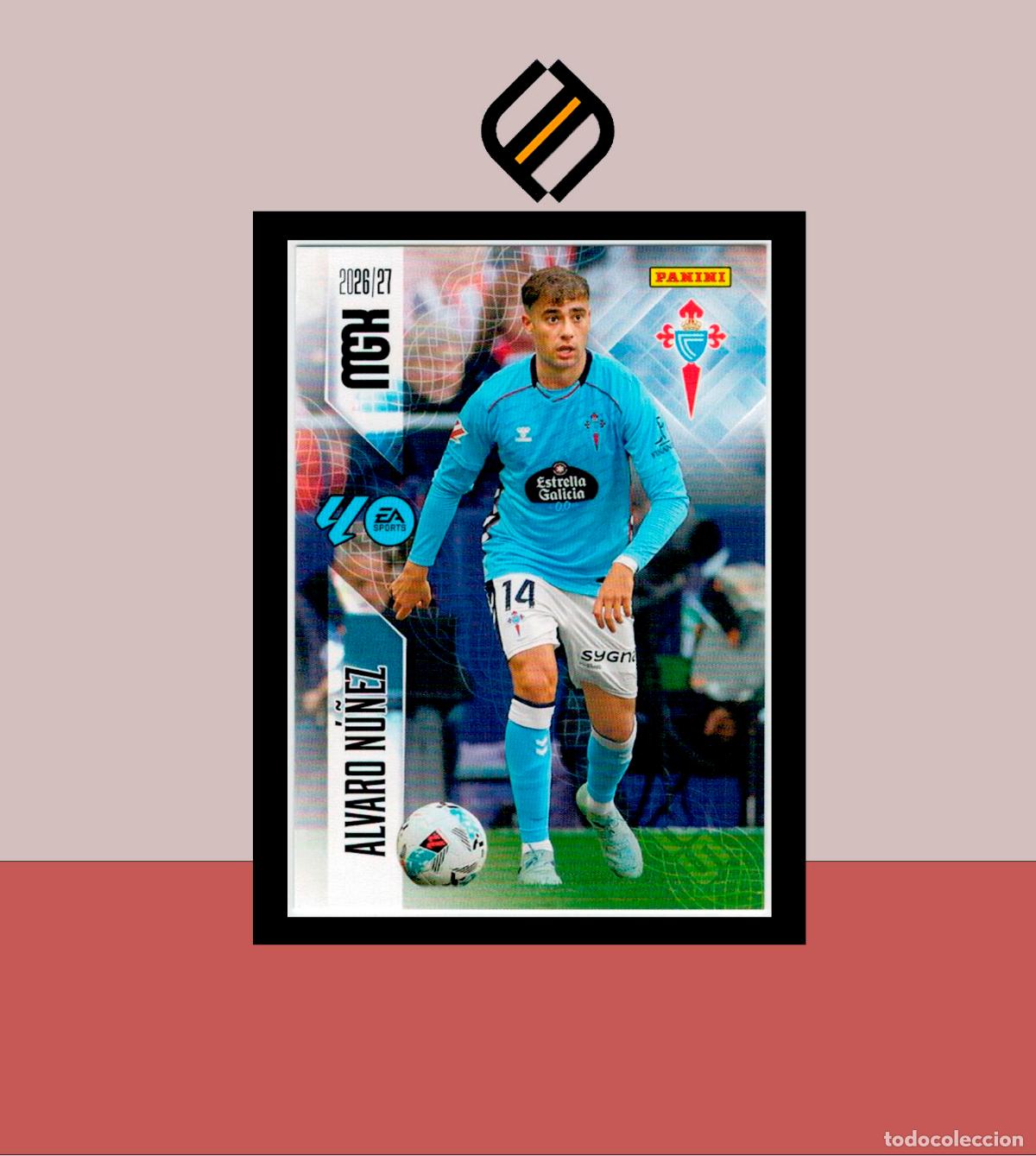 Cromos de f&uacute;tbol: MEGACRACKS 2026 2027 26 27 PANINI N&ordm; 113 &Aacute;LVARO N&Uacute;&Ntilde;EZ CELTA DE VIGO COLECCI&Oacute;N ALB&Uacute;M MGK