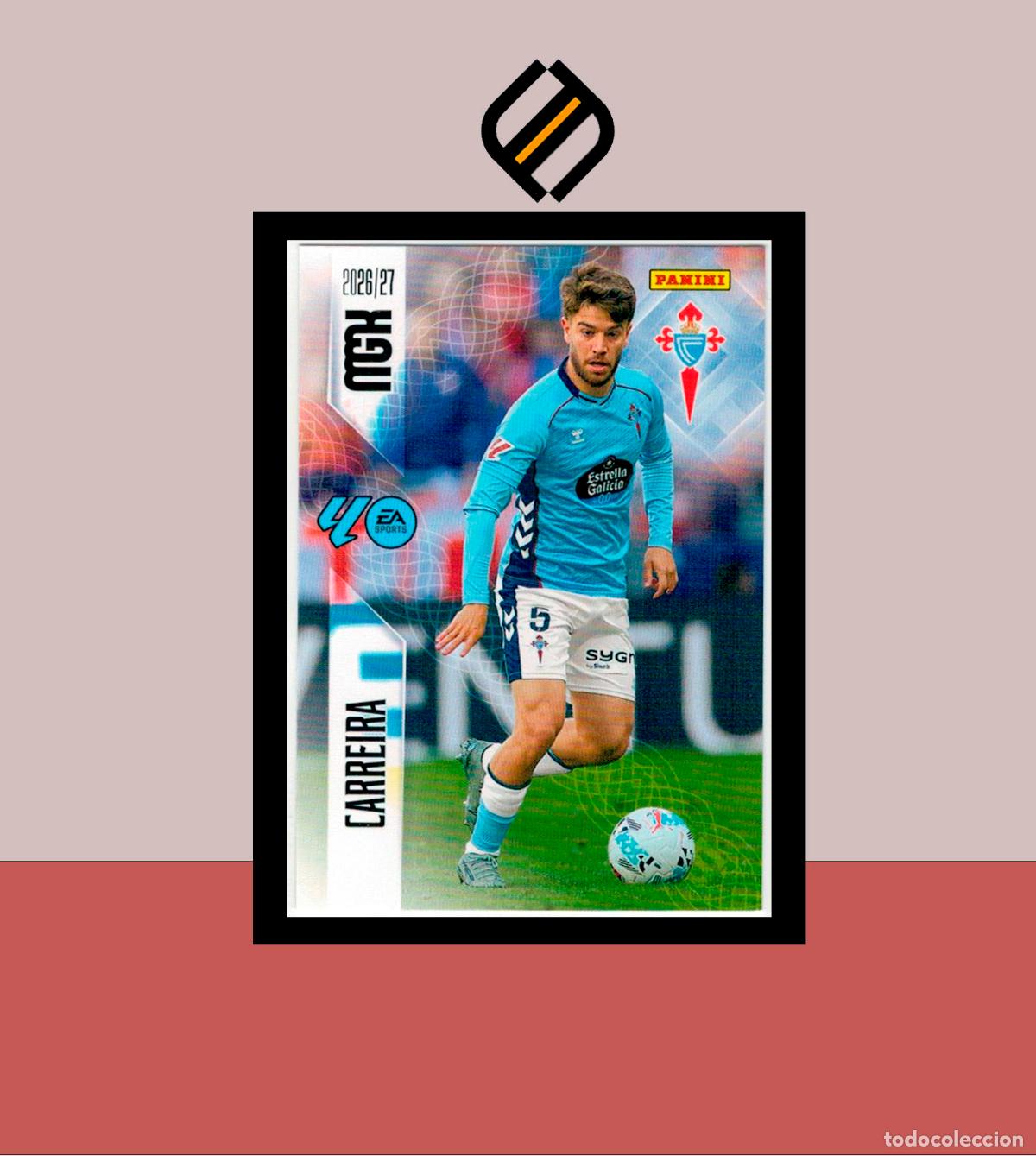 Cromos de f&uacute;tbol: MEGACRACKS 2026 2027 26 27 PANINI N&ordm; 117 CARREIRA CELTA DE VIGO COLECCI&Oacute;N ALB&Uacute;M MGK