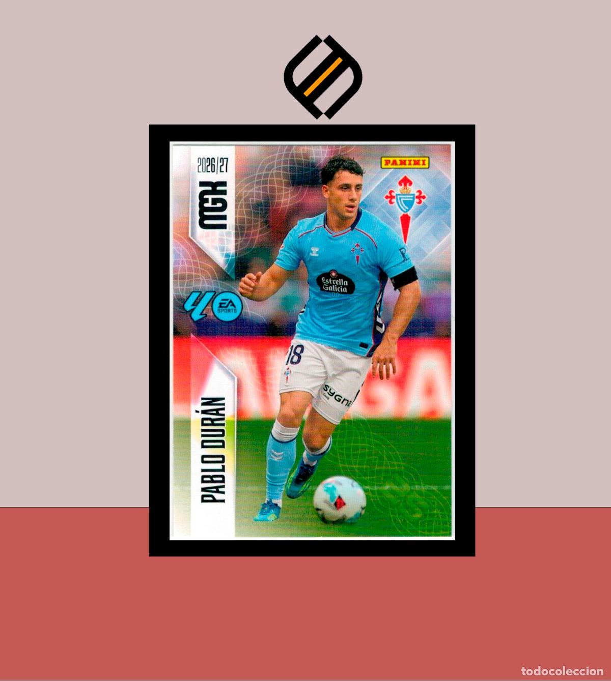 Cromos de f&uacute;tbol: MEGACRACKS 2026 2027 26 27 PANINI N&ordm; 123 PABLO DUR&Aacute;N CELTA DE VIGO COLECCI&Oacute;N ALB&Uacute;M MGK