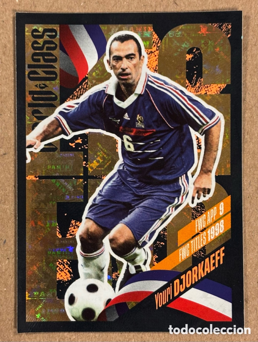 Cromos de f&uacute;tbol: YOURI DJORKAEFF (FRANCIA). CROMO LEGEND THE GAME CHANGERS PANINI WOLRD CLASS 2024. #360.