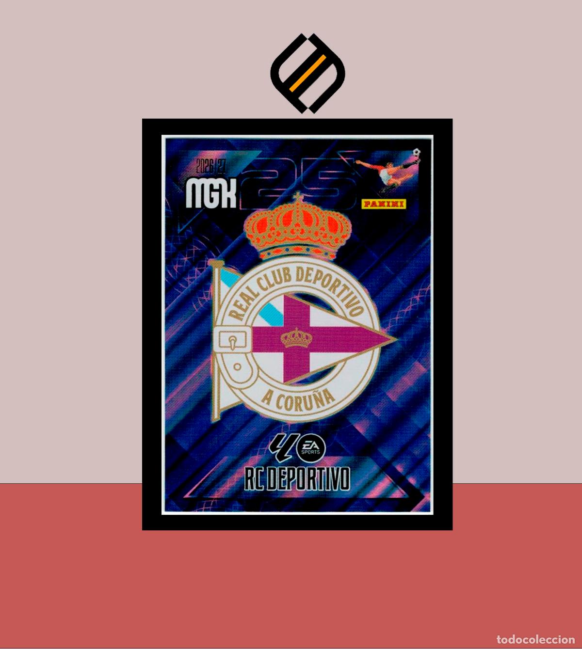 Cromos de f&uacute;tbol: MEGACRACKS 2026 2027 26 27 PANINI N&ordm; 127 ESCUDO DEPORTIVO CORU&Ntilde;A COLECCI&Oacute;N ALB&Uacute;M MGK