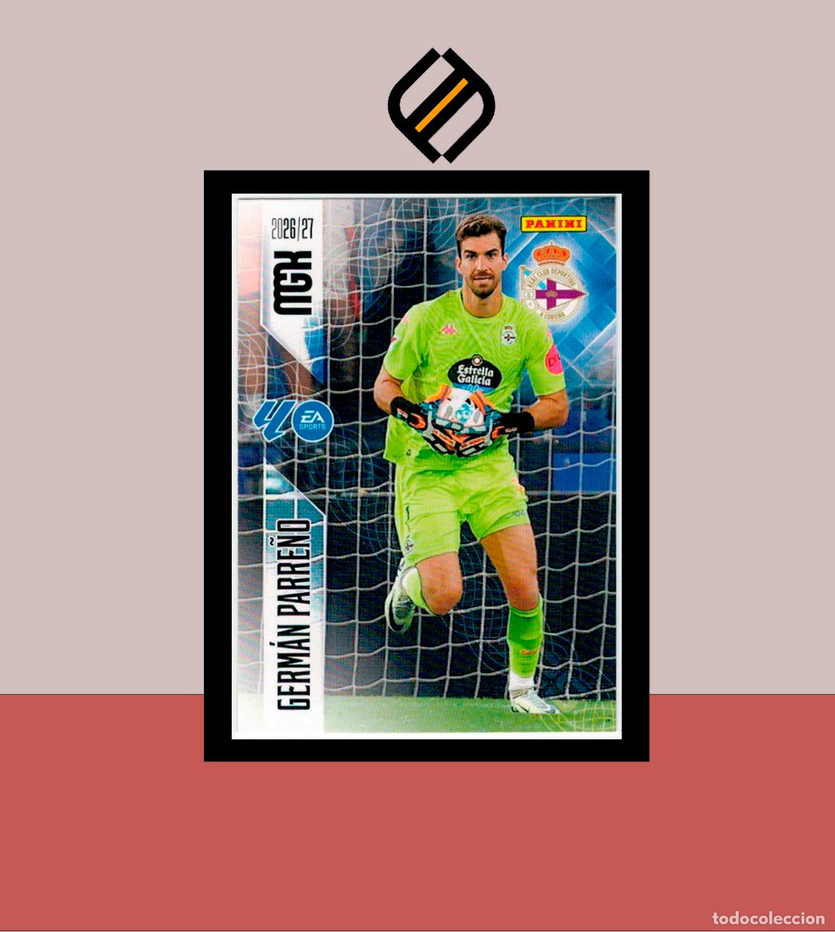 Cromos de f&uacute;tbol: MEGACRACKS 2026 2027 26 27 PANINI N&ordm; 129 GERM&Aacute;N PARRE&Ntilde;O DEPORTIVO CORU&Ntilde;A COLECCI&Oacute;N ALB&Uacute;M MGK