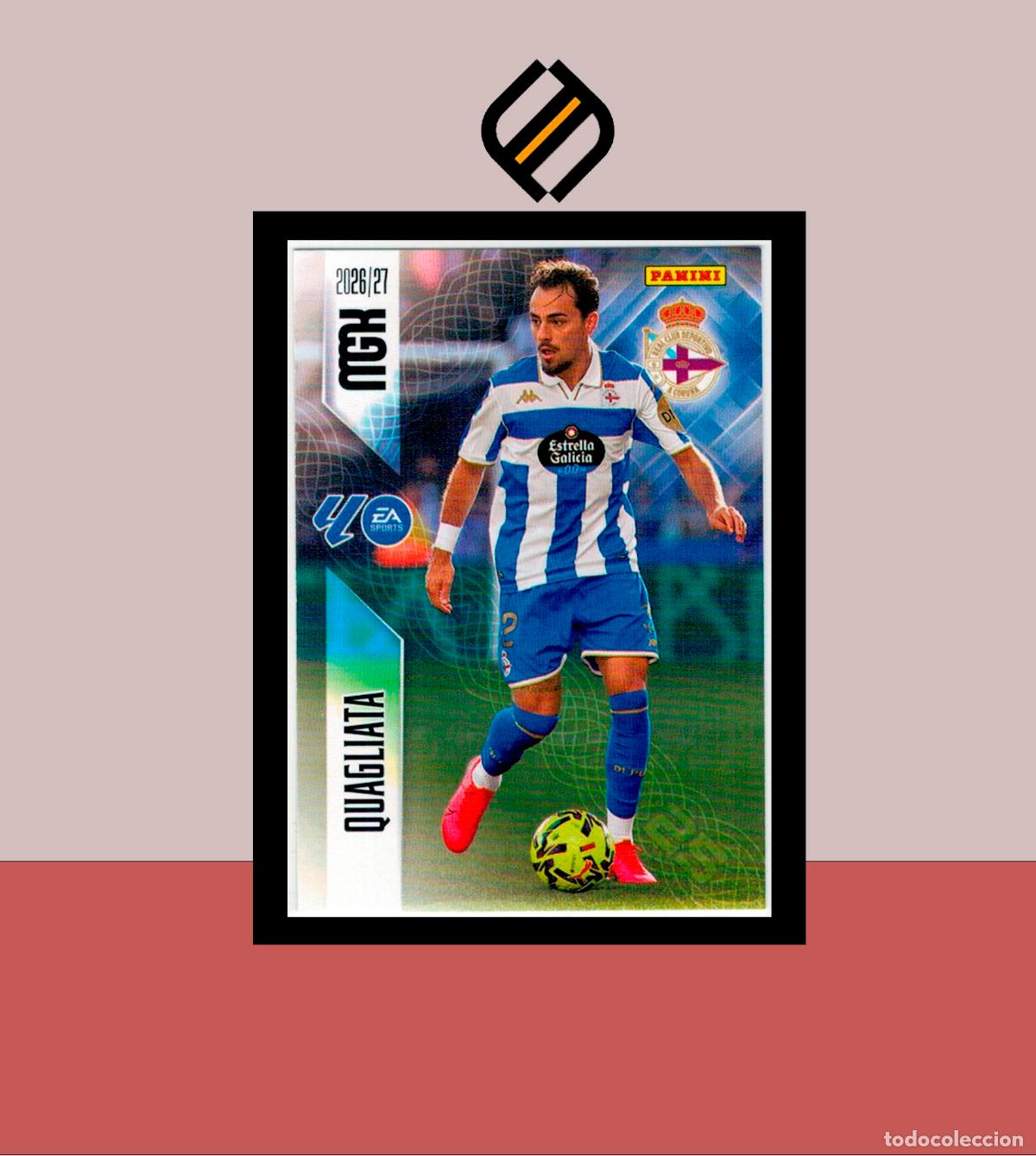 Cromos de f&uacute;tbol: MEGACRACKS 2026 2027 26 27 PANINI N&ordm; 135 QUAGLIATA DEPORTIVO CORU&Ntilde;A COLECCI&Oacute;N ALB&Uacute;M MGK