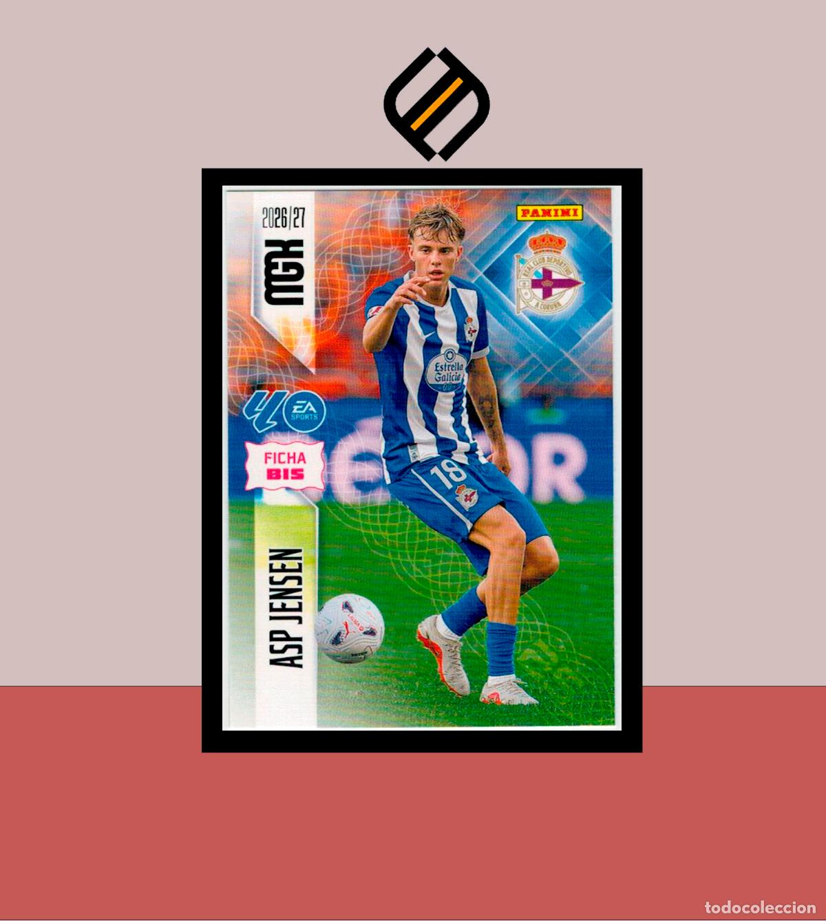 Cromos de f&uacute;tbol: MEGACRACKS 2026 2027 26 27 PANINI N&ordm; 140 BIS ASP JENSEN COLOCA DEPORTIVO CORU&Ntilde;A COLECCI&Oacute;N 2 ED MGK