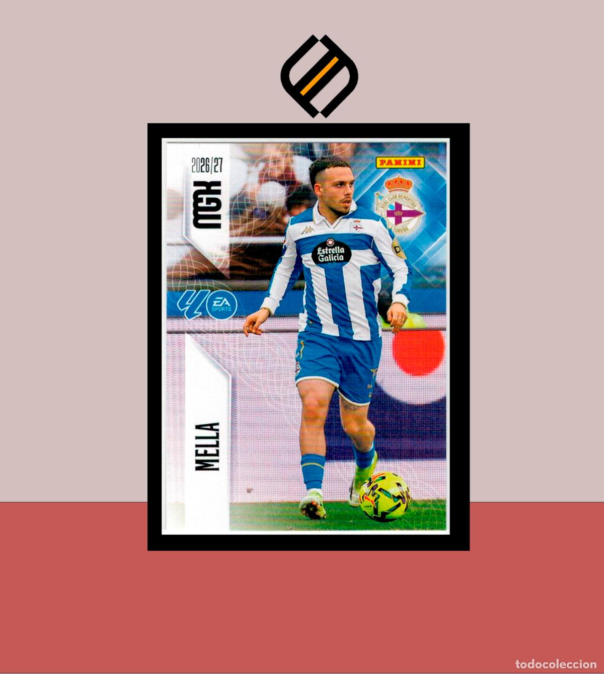 Cromos de f&uacute;tbol: MEGACRACKS 2026 2027 26 27 PANINI N&ordm; 141 MELLA DEPORTIVO CORU&Ntilde;A COLECCI&Oacute;N ALB&Uacute;M MGK