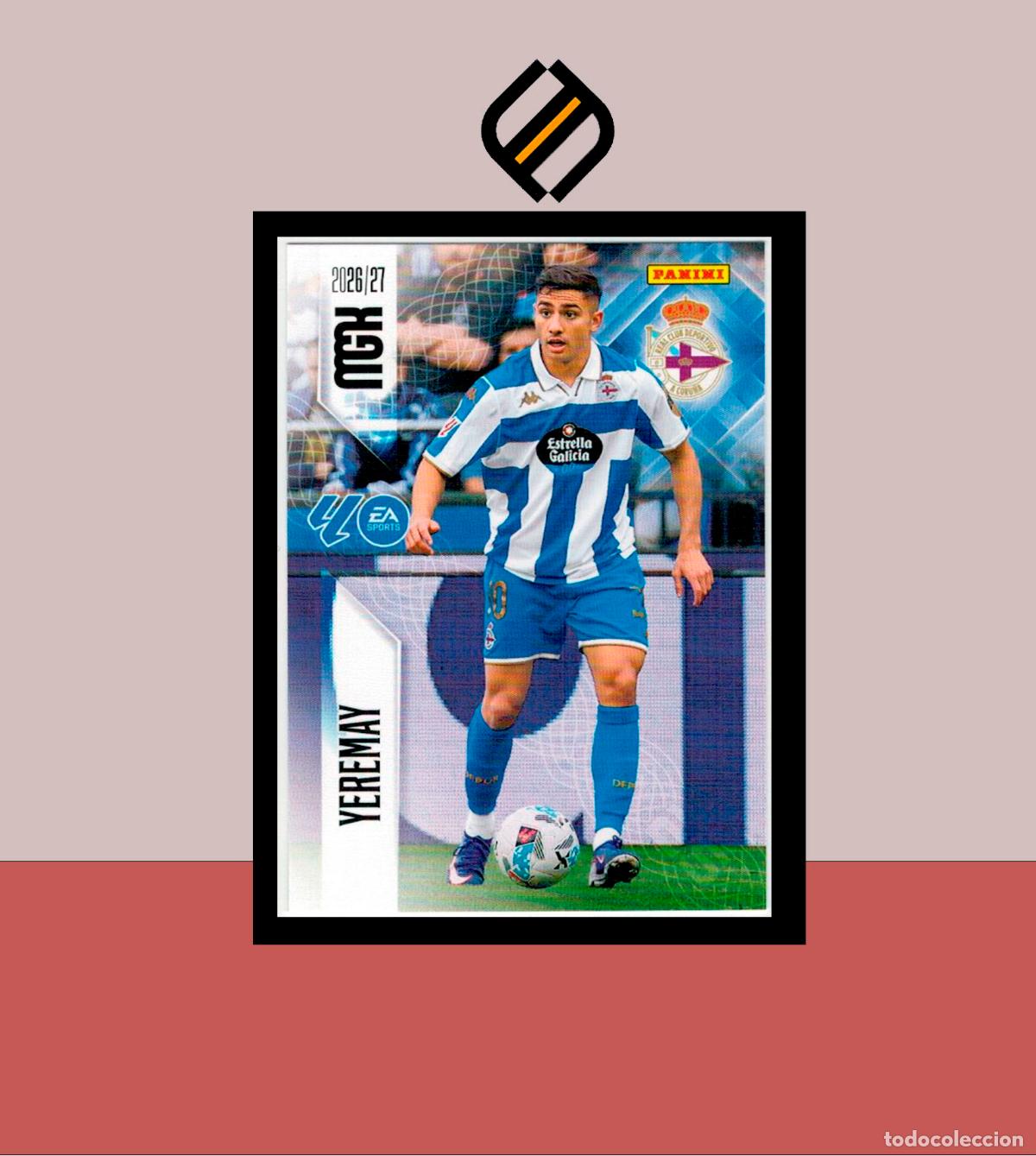 Cromos de f&uacute;tbol: MEGACRACKS 2026 2027 26 27 PANINI N&ordm; 142 YEREMAY DEPORTIVO CORU&Ntilde;A COLECCI&Oacute;N ALB&Uacute;M MGK