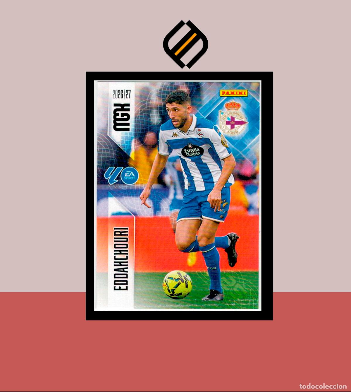 Cromos de f&uacute;tbol: MEGACRACKS 2026 2027 26 27 PANINI N&ordm; 143 EDDAHCHOURI DEPORTIVO CORU&Ntilde;A COLECCI&Oacute;N ALB&Uacute;M MGK