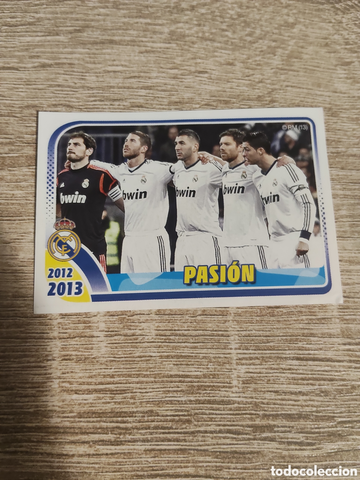 Cromos de f&uacute;tbol: Panini Real Madrid liga 2012 2013 12 13 206 pasi&oacute;n