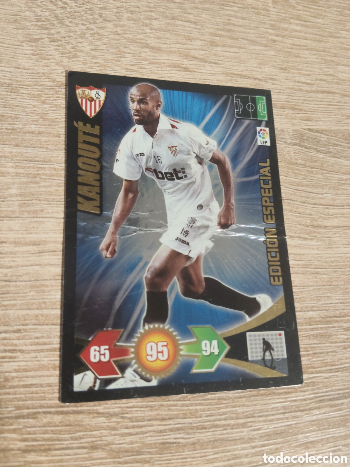 Cromos de f&uacute;tbol: Panini Adrenalyn 2009 2010 09 10 Kanoute Sevilla edici&oacute;n especial