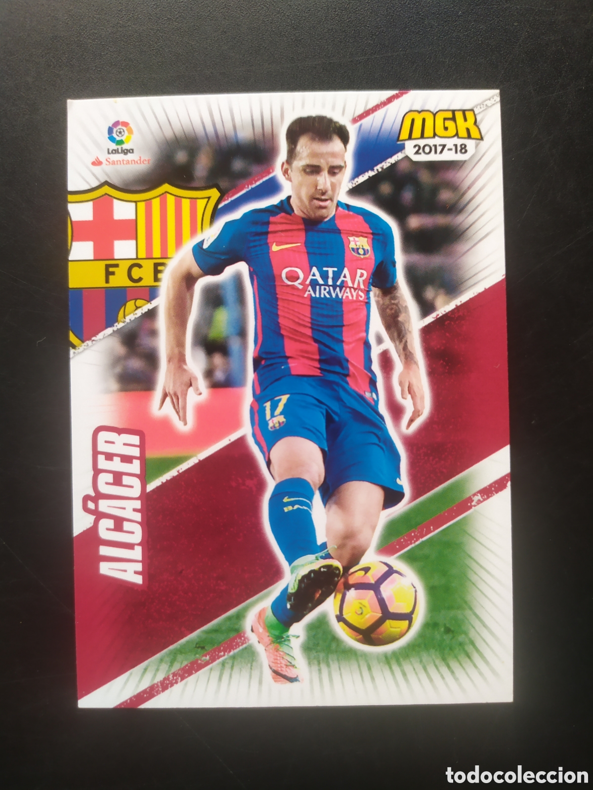 Cromos de f&uacute;tbol: Megacracks 2017 2018 17 18 panini Alcacer n&deg; 97 Barcelona