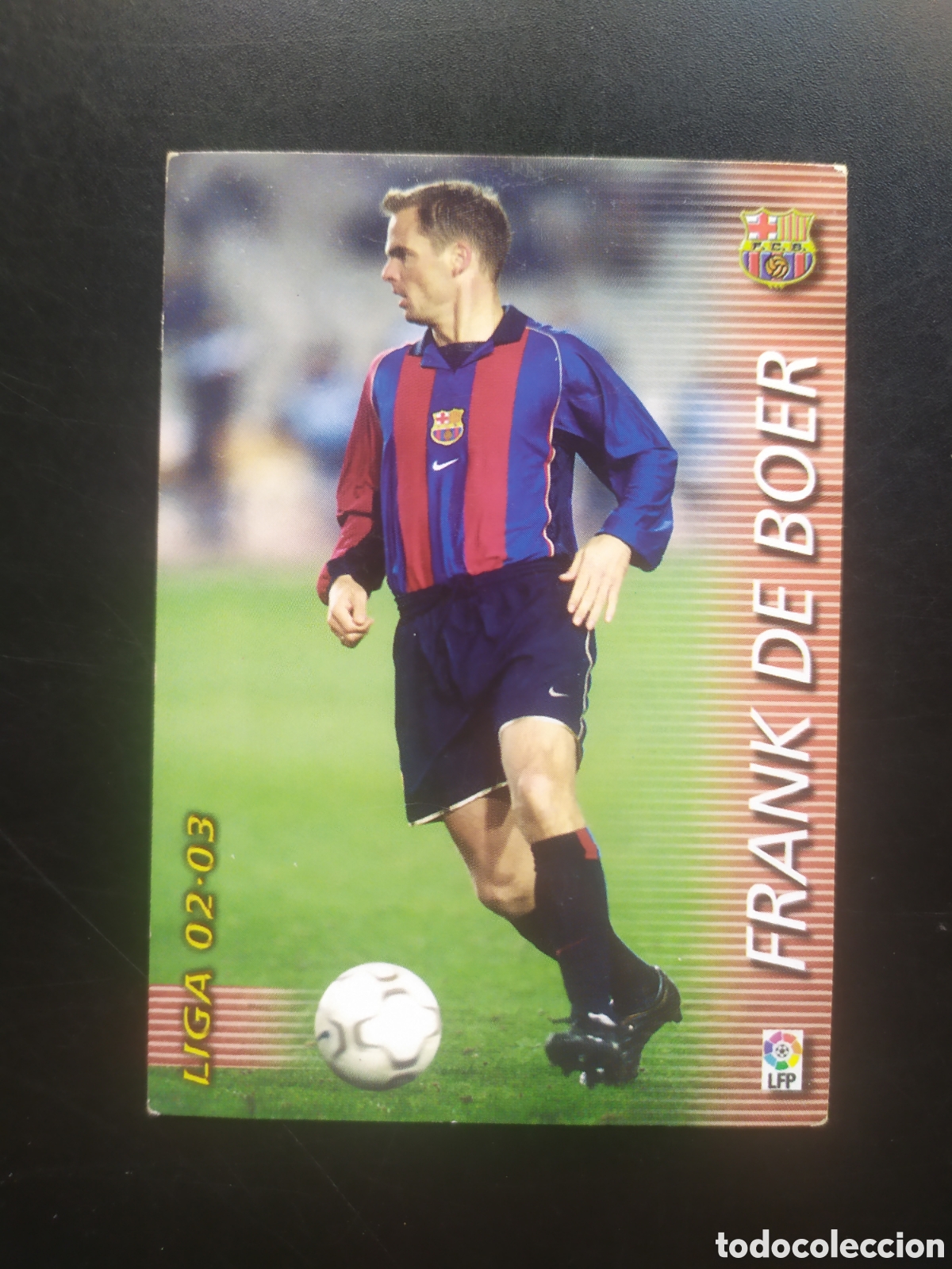 Cromos de f&uacute;tbol: Megafichas 2002 2003 02 03 panini Frank De Boer n&ordm; 60 Barcelona megacracks