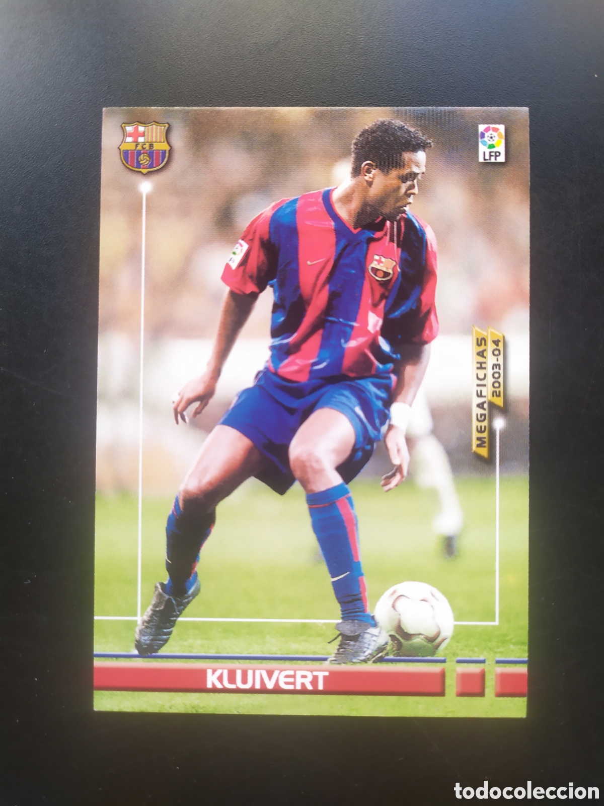 Cromos de f&uacute;tbol: Megafichas 2003 2004 03 04 panini Kluivert n&deg; 71 Barcelona megacracks