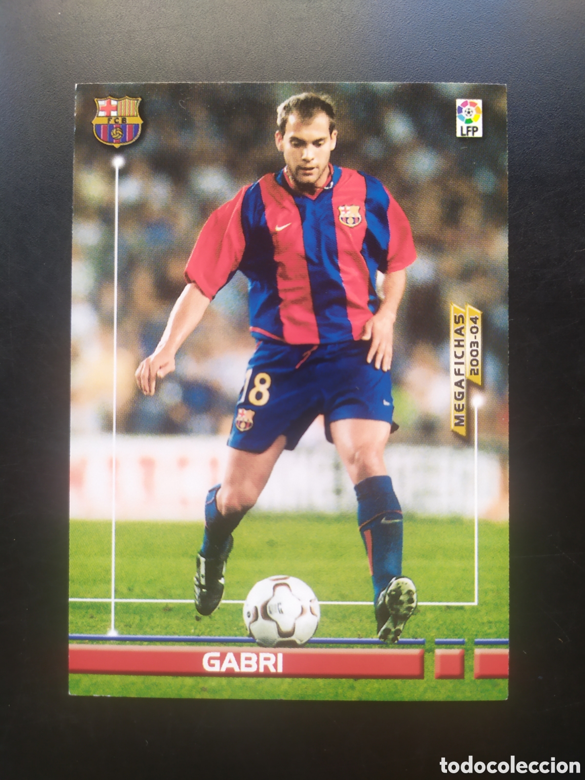 Cromos de f&uacute;tbol: Megafichas 2003 2004 03 04 panini Gabri n&deg; 63 Barcelona megacracks