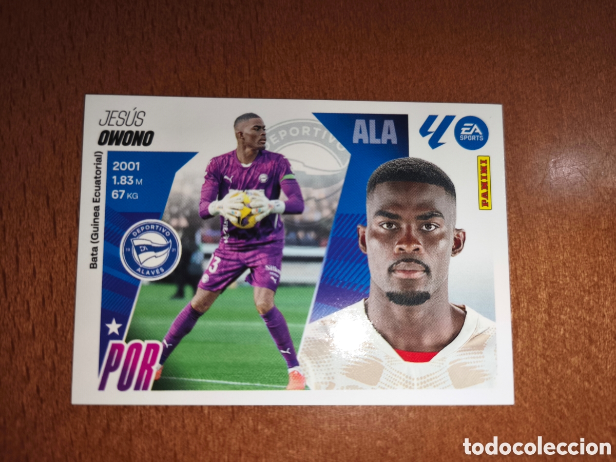 Cromos de f&uacute;tbol: Owono n&deg;4 liga este 25/26 Deportivo Alav&eacute;s