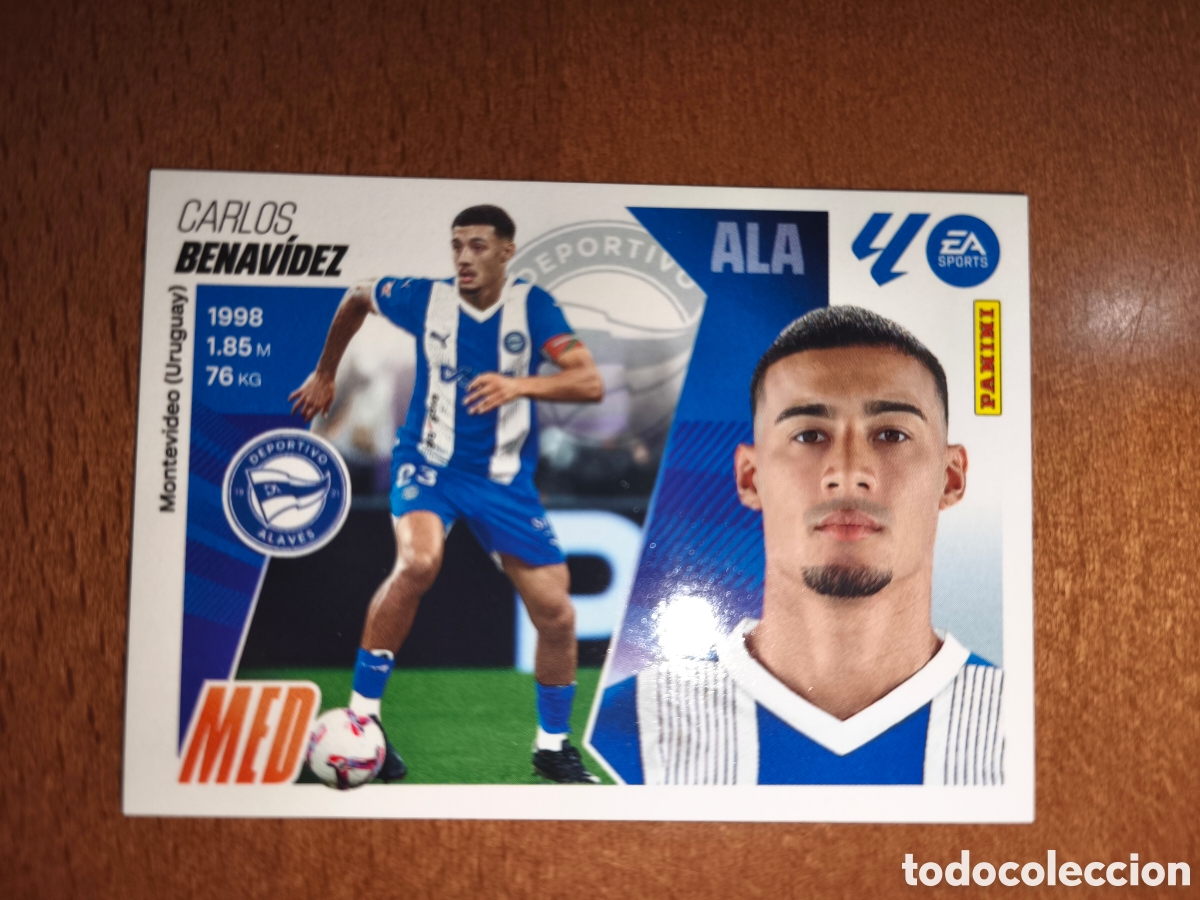 Cromos de f&uacute;tbol: Benav&iacute;dez n&deg;12 liga este 25/26 Deportivo Alav&eacute;s