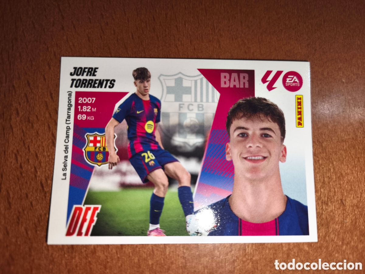 Figurine di Calcio: Jofre torrents coloca n&deg;7 Bis liga este 25/26 Barcelona