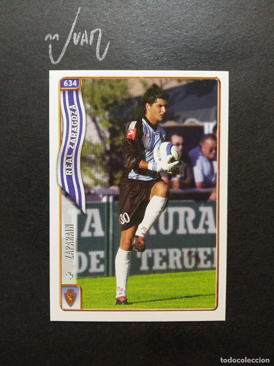 Figurine di Calcio: N&ordm; 634 FICHAJE UH + ZAPARAIN REAL ZARAGOZA ⚽ MUNDICROMO &reg; FICHA LIGA 2004 2005 04 05