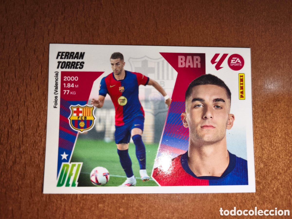 Cromos de f&uacute;tbol: Ferran Torres n&deg;17 liga este 25/26 Barcelona