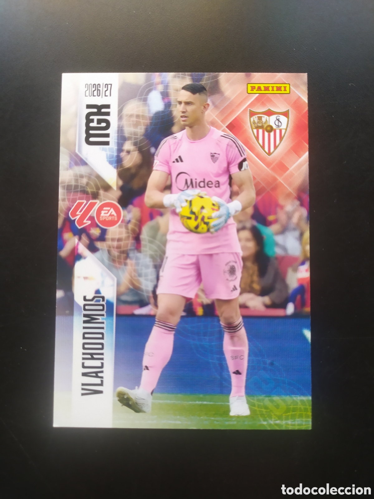 Cromos de f&uacute;tbol: Megacracks 2026 2027 26 27 panini Vlachodimos n&deg; 326 Sevilla
