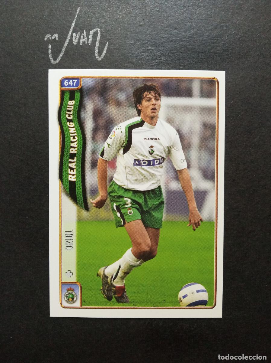 Cromos de f&uacute;tbol: N&ordm; 647 FICHAJE UH + ORIOL RACING DE SANTANDER ⚽ MUNDICROMO &reg; FICHA LIGA 2004 2005 04 05
