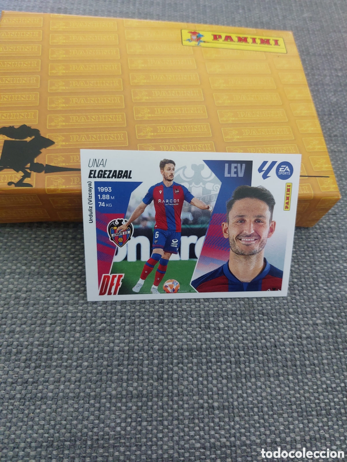 Cromos de f&uacute;tbol: 9 ELGEZABAL LEVANTE PANINI LIGA ESTE 25 26 2025 2026