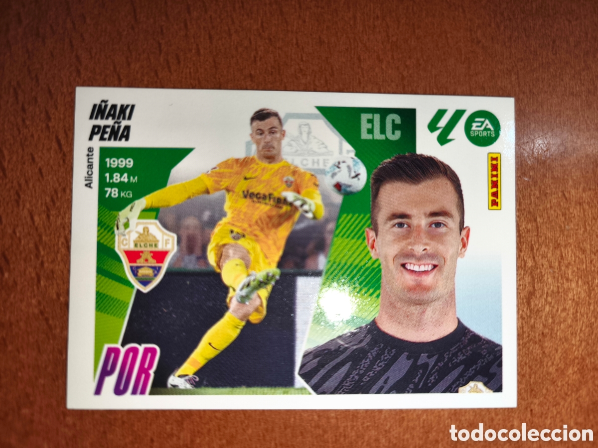 Cromos de f&uacute;tbol: I&ntilde;aki Pe&ntilde;a coloca n&deg;4 Bis liga este 25/26 Elche