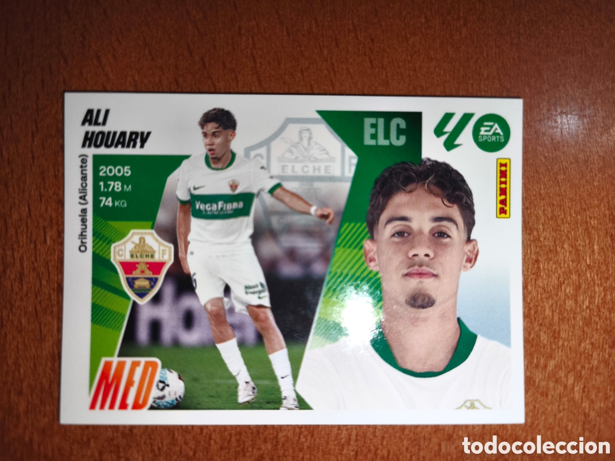 Cromos de f&uacute;tbol: Ali Houary coloca n&deg;16 Bis liga este 25/26 Elche