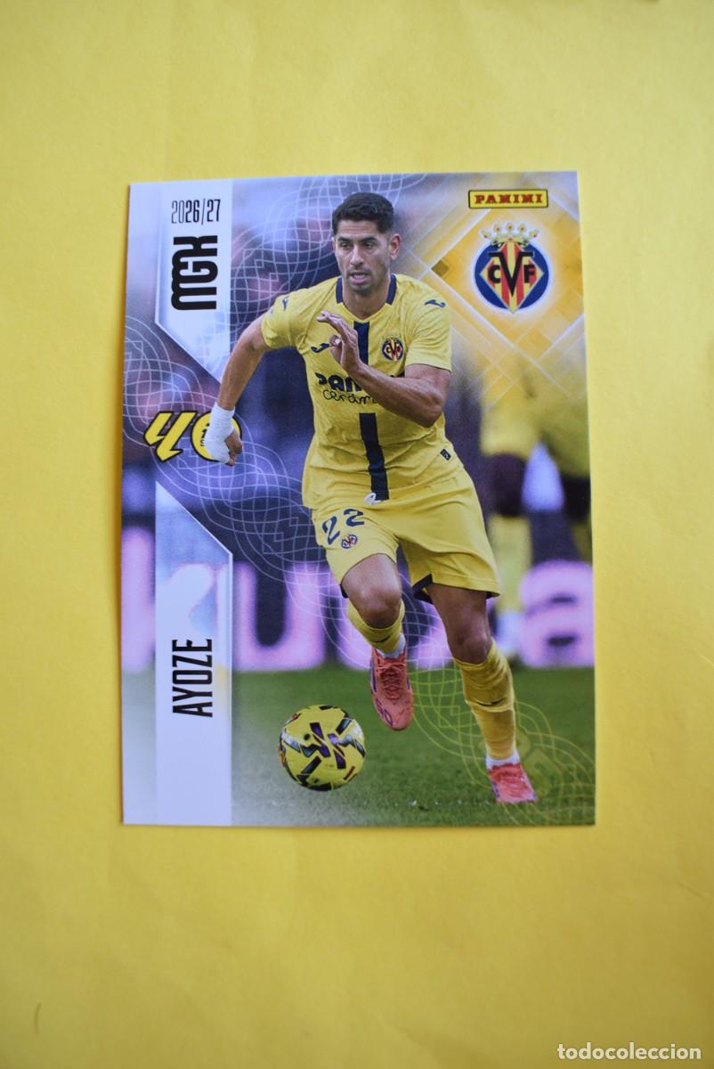 Football Stickers: Cromo La Liga. Megacracks. 2026 2027. 26 27. Ayoze. Villarreal. N. &ordm; 377. Panini