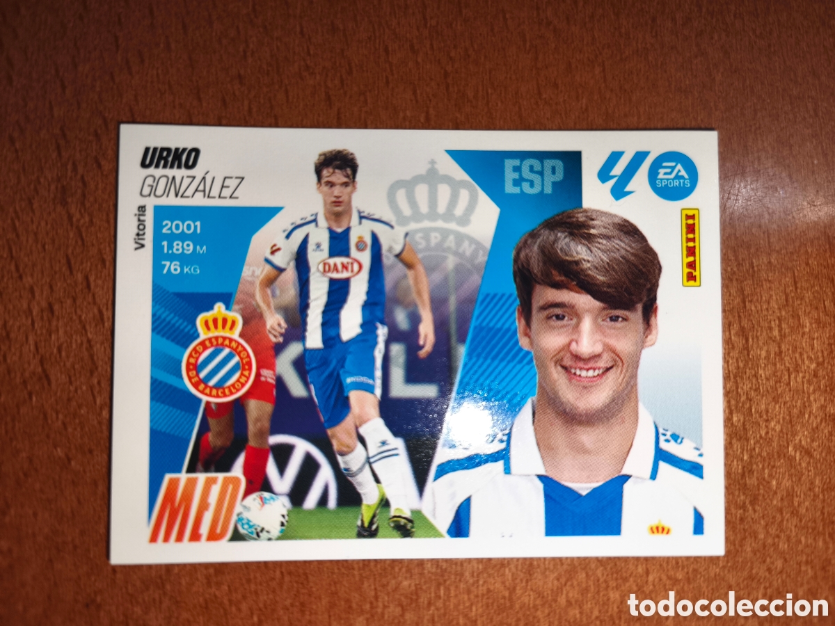 Cromos de f&uacute;tbol: Urko coloca n&deg;12 Bis liga este 25/26 Espanyol